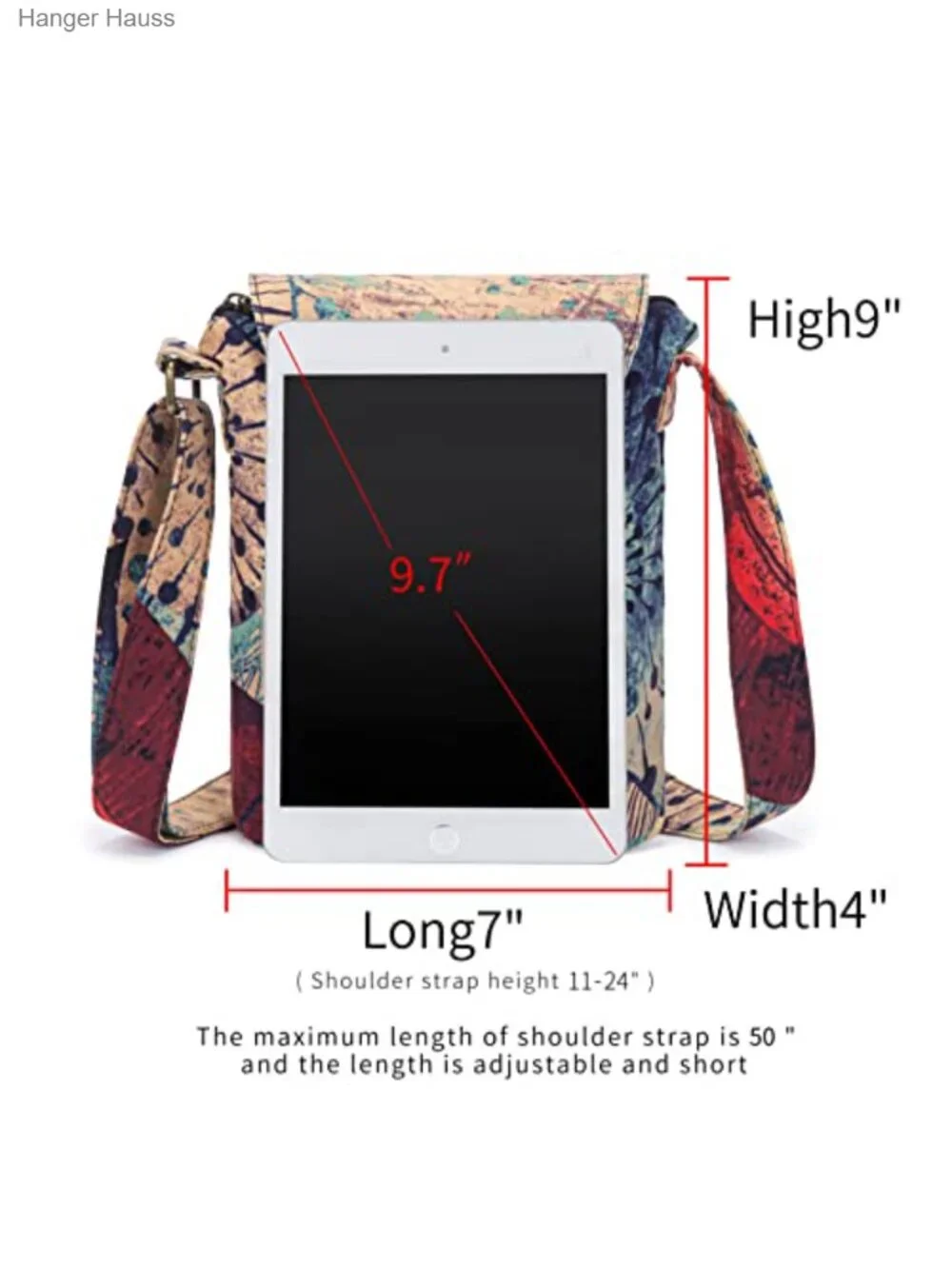 Retro Small Canvas Shoulder Bag Boho Crossbody Handbag with Double Zipper